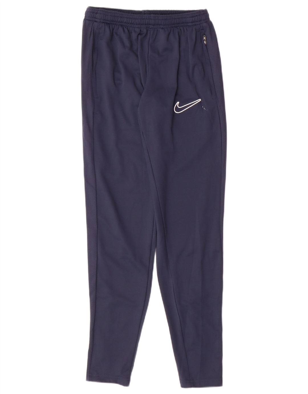 Calça de treino masculina Nike Dri Fit pequena azul marinho poliéster
