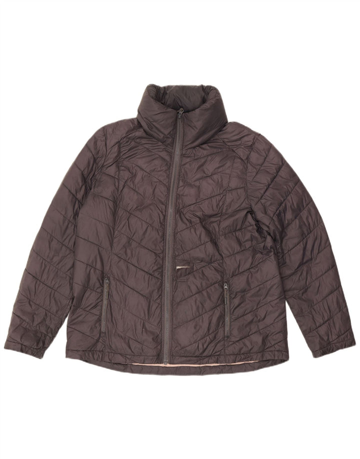 Jaqueta acolchoada feminina FAT FACE UK 18 XL cinza nylon