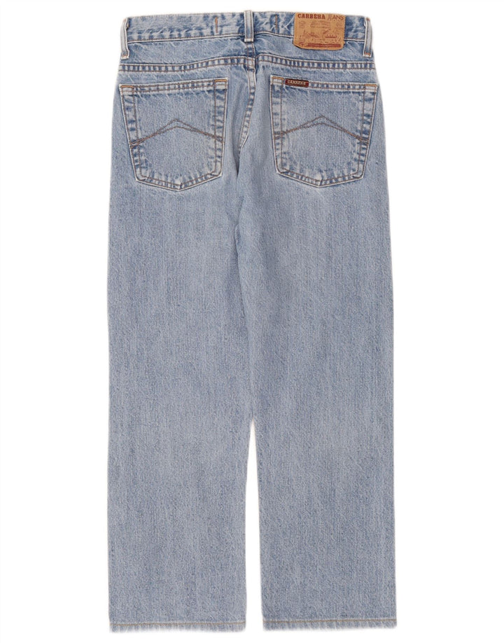 Calça jeans feminina Carrera 710 cortada W28 L24 azul
