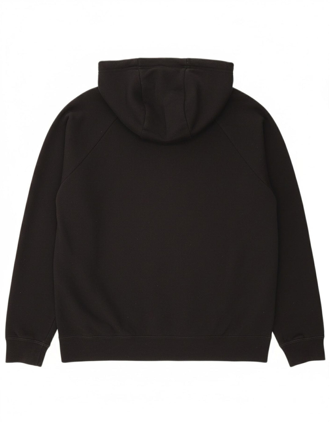 Suéter masculino Nike com capuz e zíper médio preto algodão