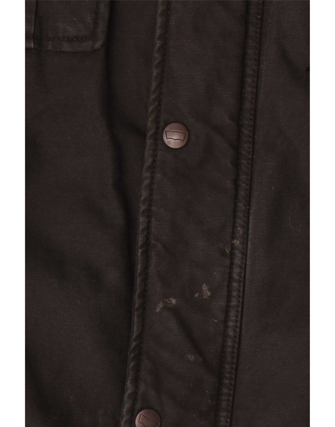 Jaqueta utilitária masculina Levi's UK 42 XL algodão preto