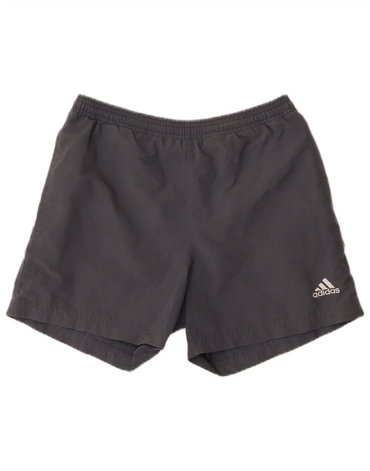 Shorts esportivos Adidas meninos 13-14 anos cinza poliéster
