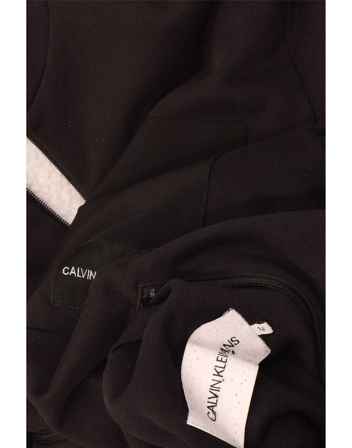Jaqueta Calvin Klein Jeans Masculina Sherpa Reino Unido 38 Algodão Preto Médio
