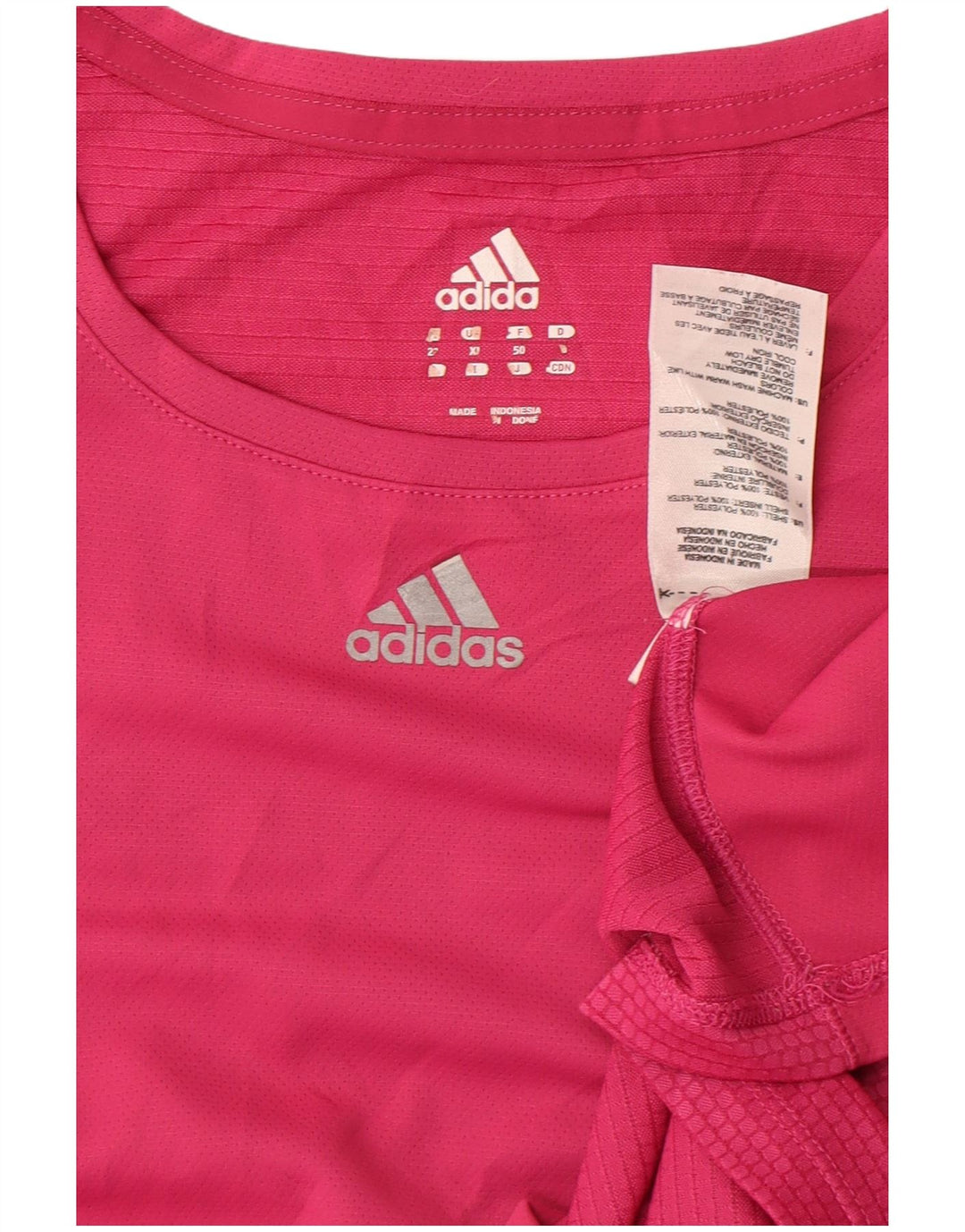 Camiseta Feminina Adidas Top UK 18 XL Rosa Poliéster