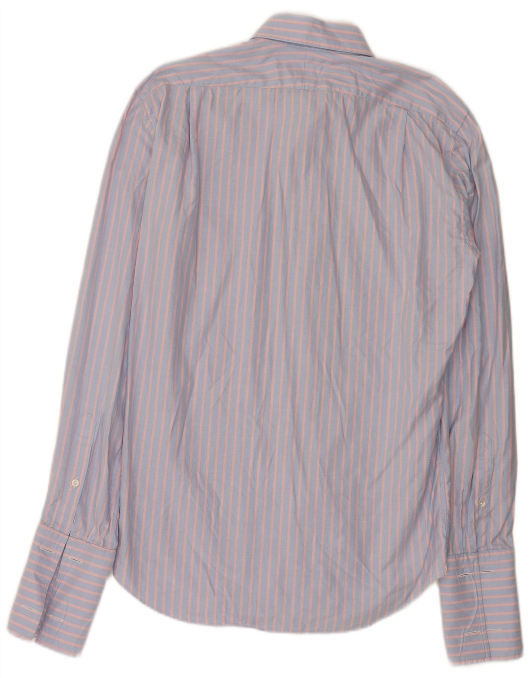 Camisa formal masculina Hackett listrada azul médio