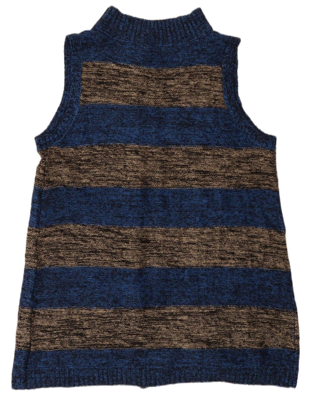 Suéter cardigã feminino sem mangas Marks & Spencer Reino Unido 14 azul médio