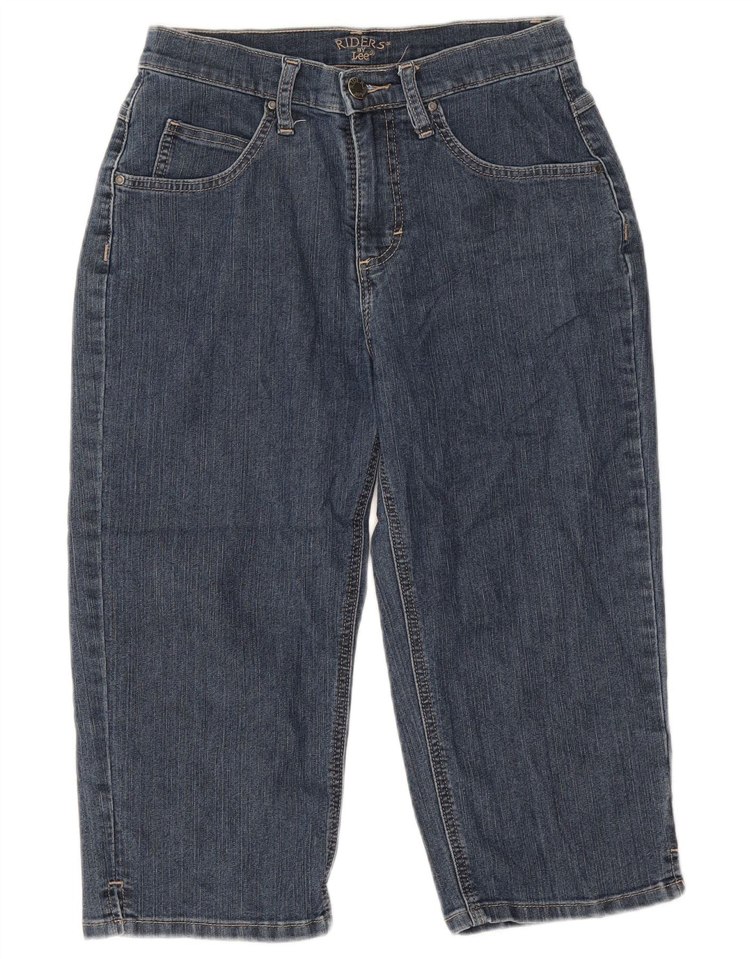 LEE Womens Riders Capri Jeans US 8 Médio W30 L18 Azul Algodão