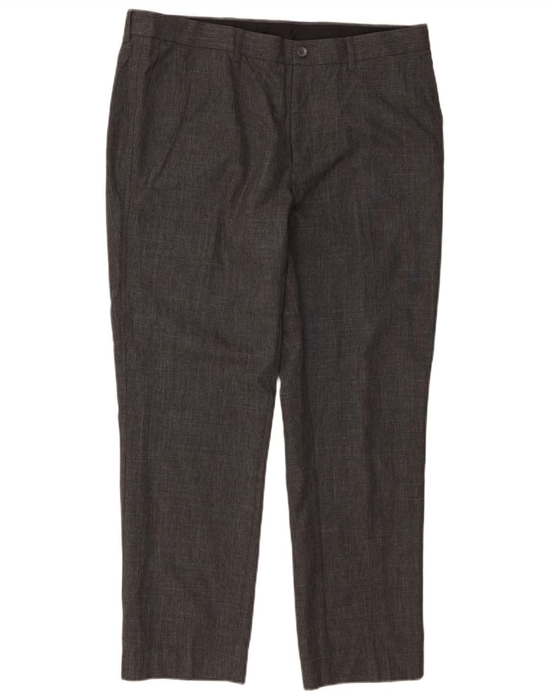 Calça masculina Marks & Spencer Slim Suit W36 L29 cinza poliéster