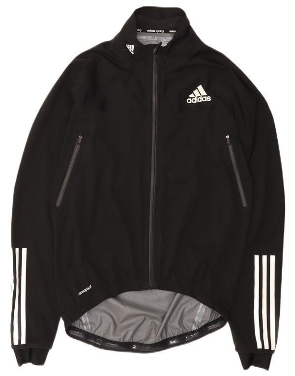 Adidas Womens Climacool Rain Jacket UK 14 Médio Preto Poliéster