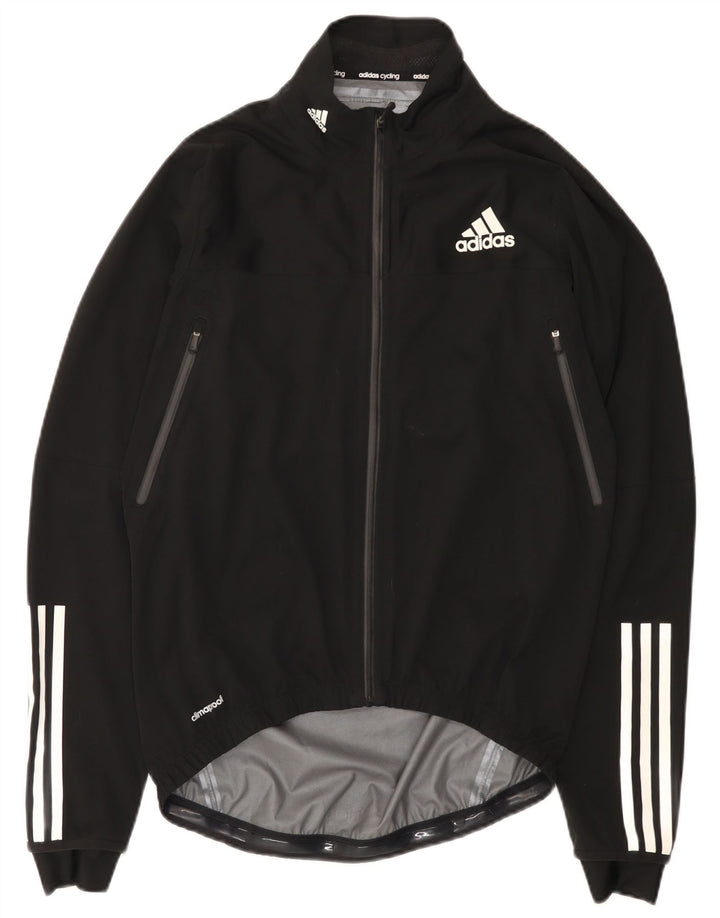 Adidas Womens Climacool Rain Jacket UK 14 Médio Preto Poliéster