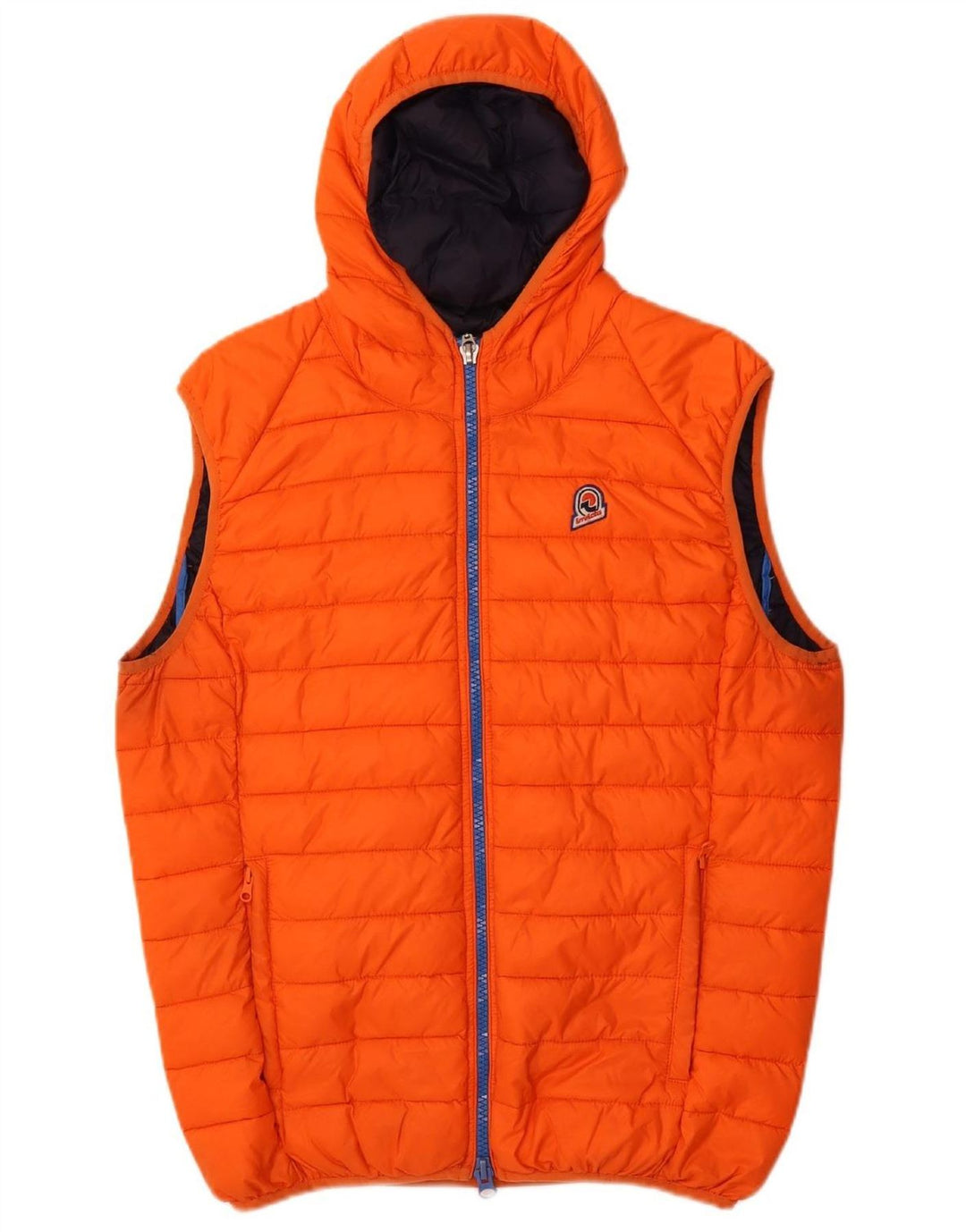 Jaqueta masculina acolchoada com capuz INVICTA UK 42 XL laranja poliamida