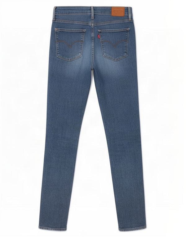 Calça jeans feminina Levi's 721 High Rise Skinny W28 L28 azul algodão