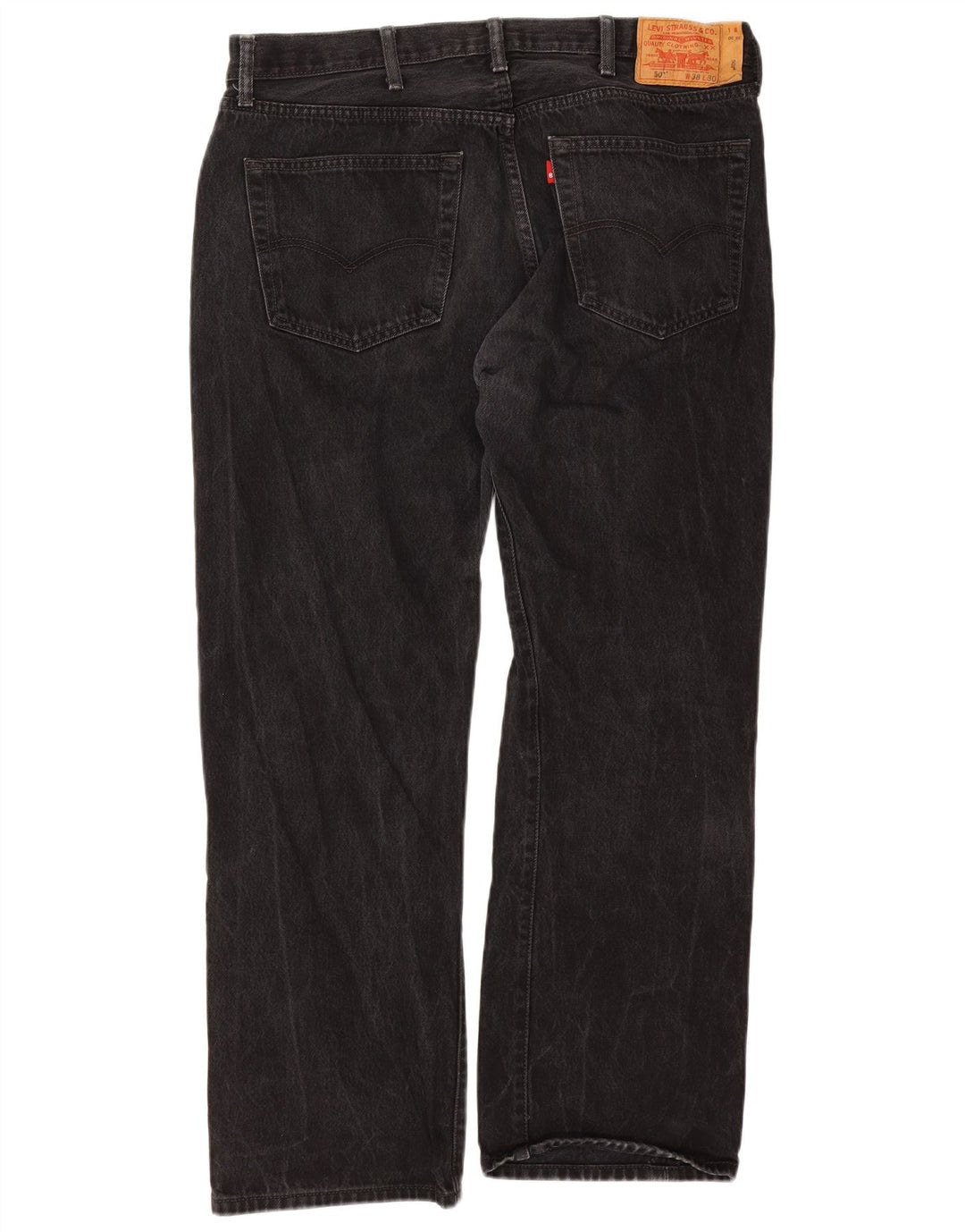 Jeans Levi's 501 Straight Masculino W38 L30 Algodão Preto