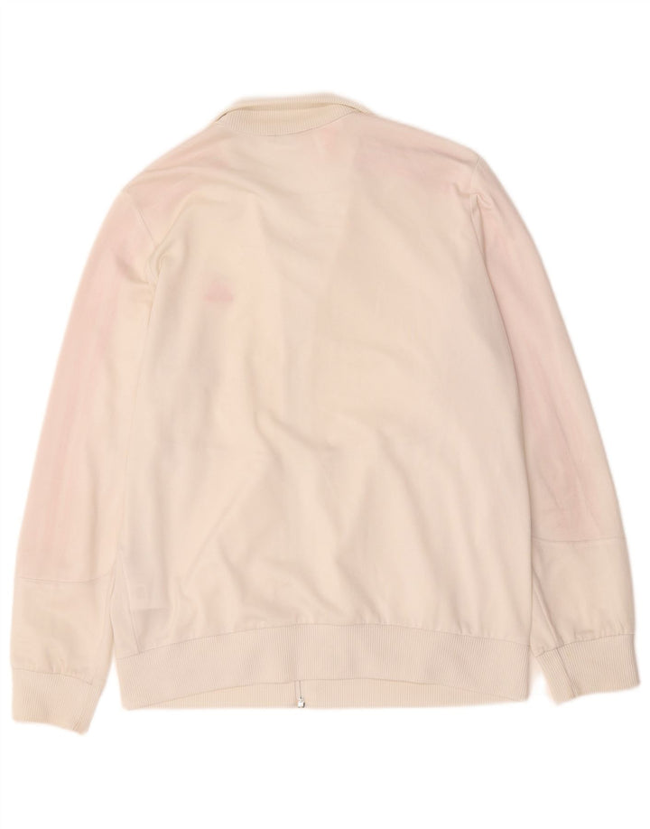 Casaco de treino Adidas para meninas 13-14 anos branco poliéster
