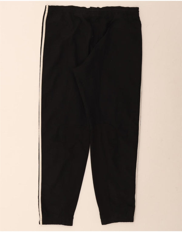 Calça de treino masculina Adidas Joggers UK 38/40 poliéster preto médio