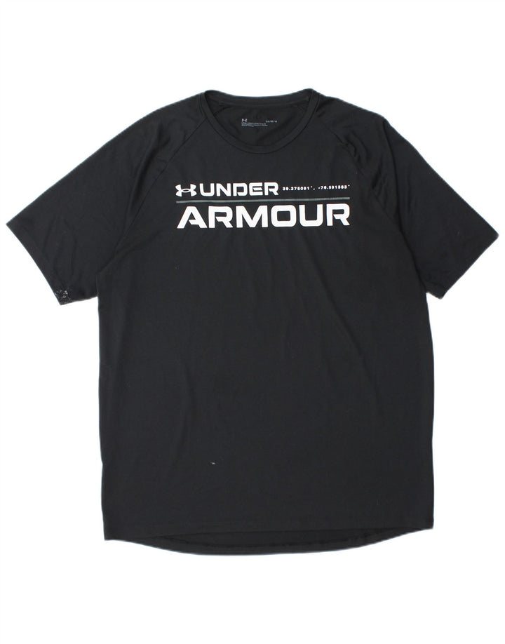Camiseta gráfica masculina UNDER ARMOUR grande preta