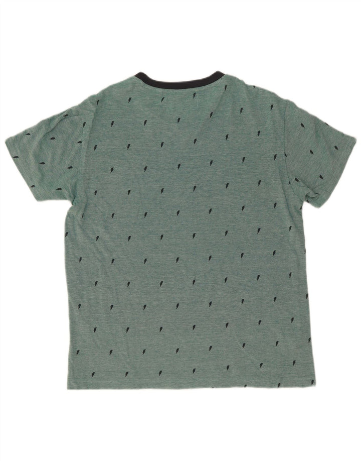 Camiseta masculina Penguin Top algodão verde médio
