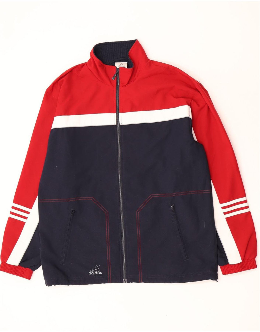 Adidas Mens Tracksuit Top Jacket UK 40/42 Médio Multicolorido Colourblock
