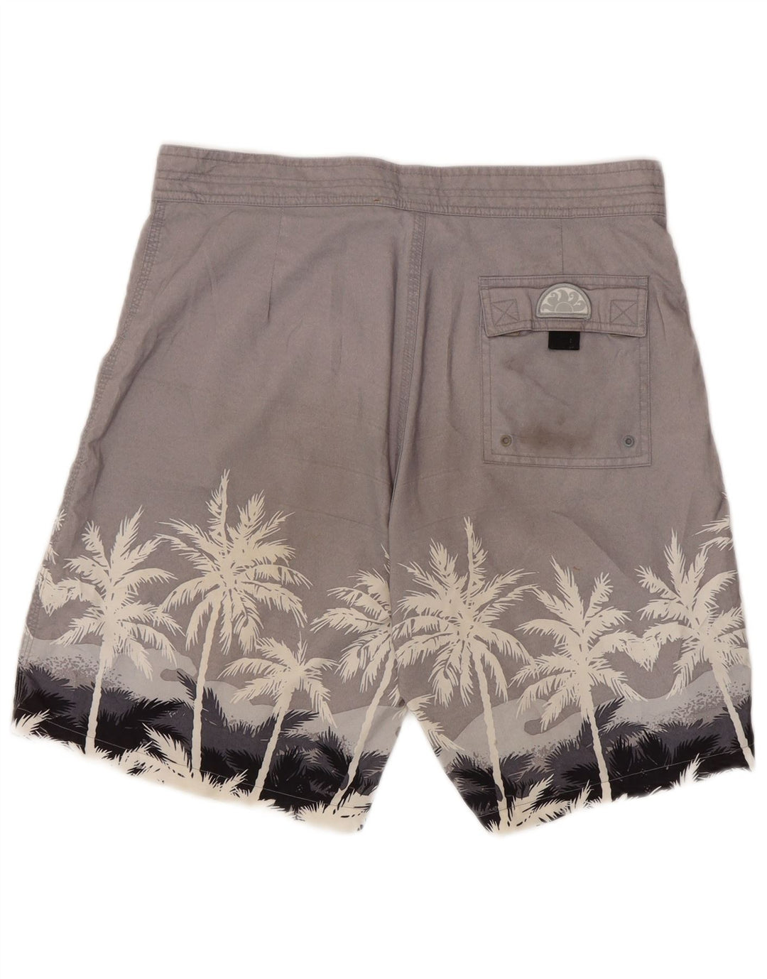 Shorts de natação masculino Sundek grande poliéster floral cinza
