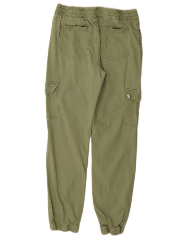 Levi's Meninas Joggers Cargo Calças 15-16 Anos W26 L27 Algodão Verde