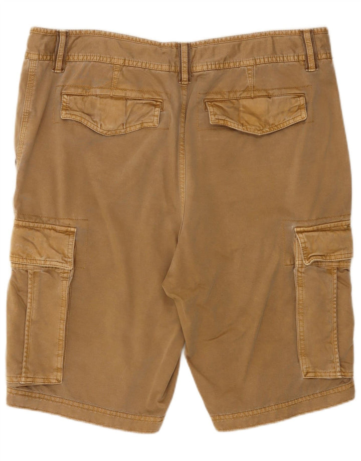 Crew Clothing Mens Cargo Shorts W38 XL Algodão Marrom