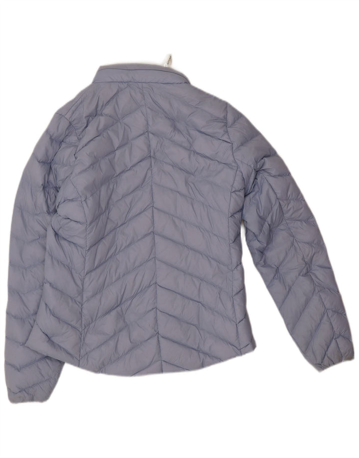 Jaqueta acolchoada feminina Marks & Spencer UK 12 poliamida azul médio