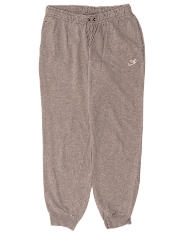 Calça de treino masculina Nike Joggers cinza médio algodão manchado