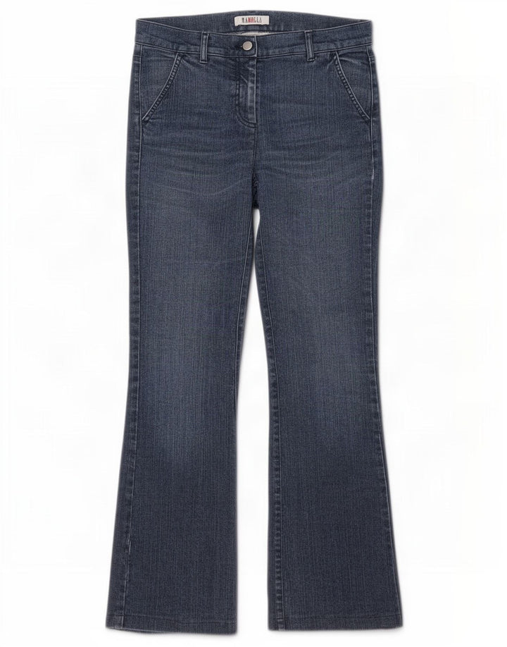 Calça jeans feminina Marella Bootcut W30 L30 azul algodão