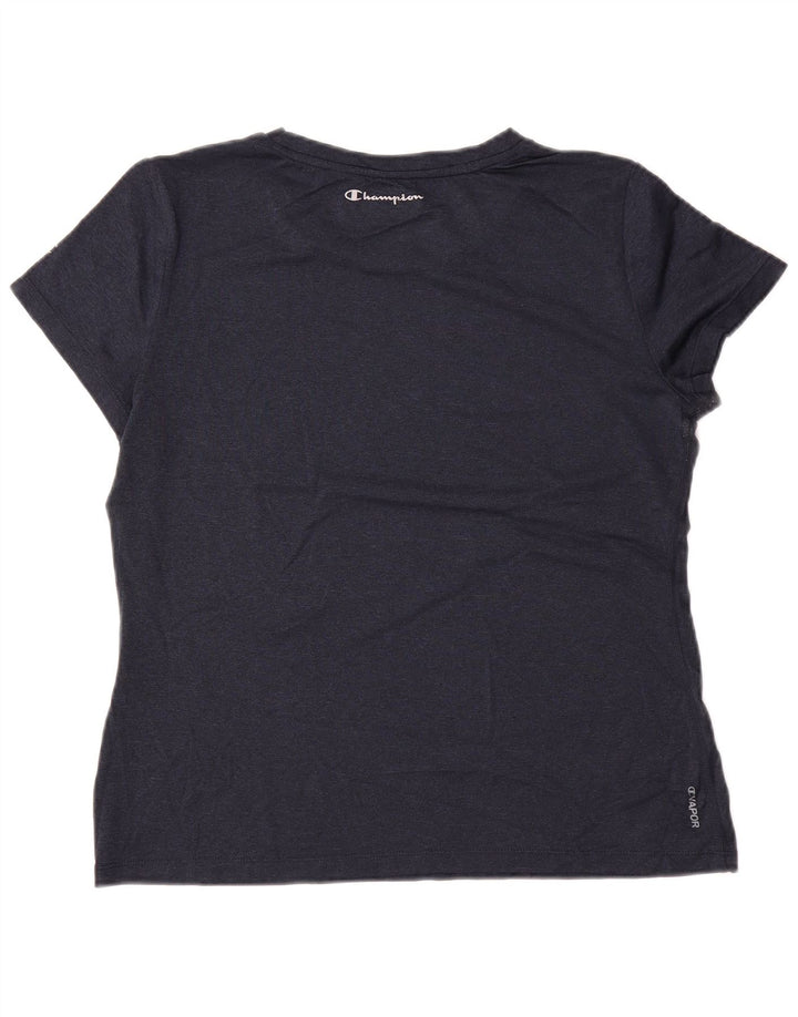 Camiseta feminina com estampa CHAMPION UK 14 médio azul marinho