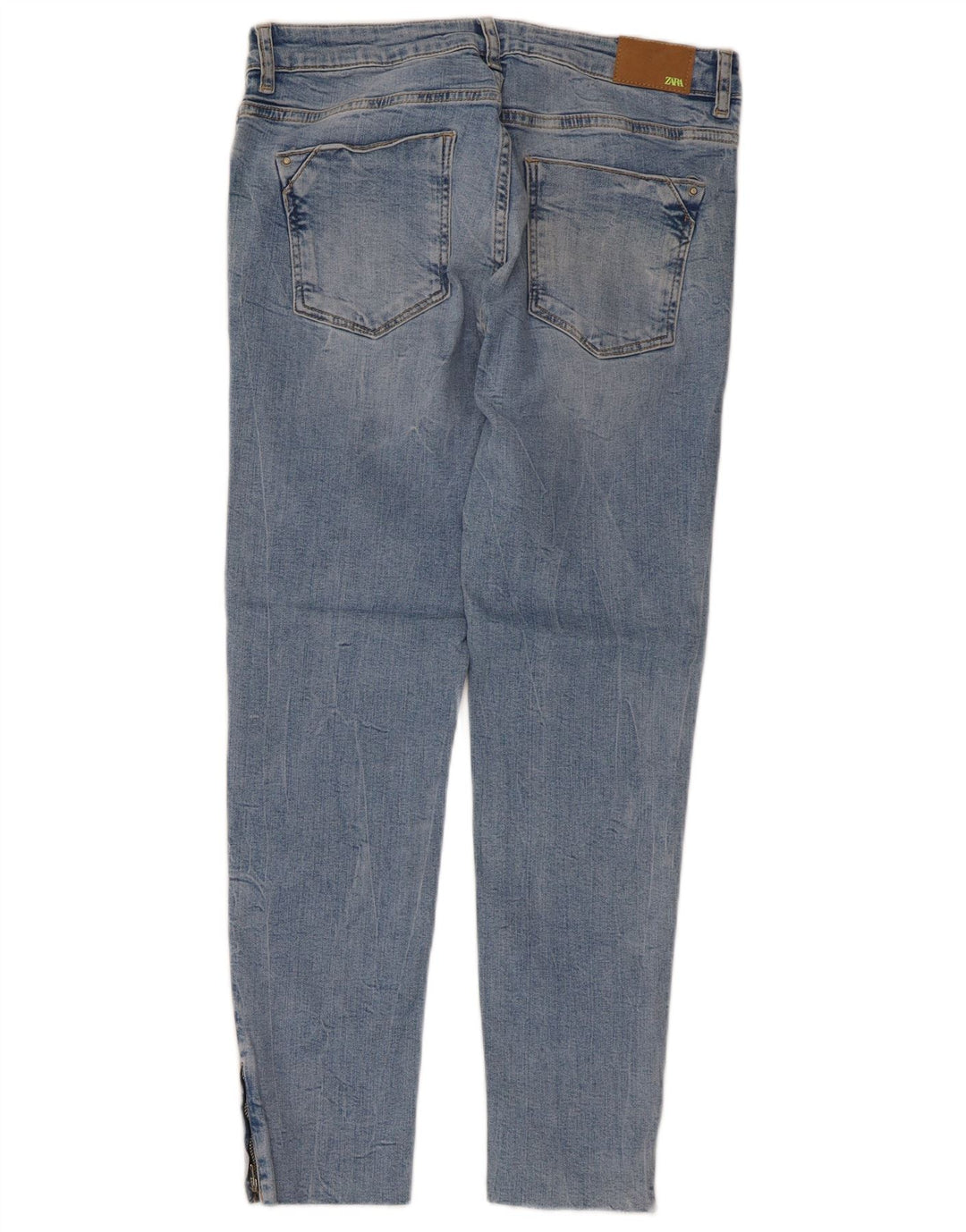 Zara Jeans Slim Feminino EU 40 Médio W30 L26 Azul