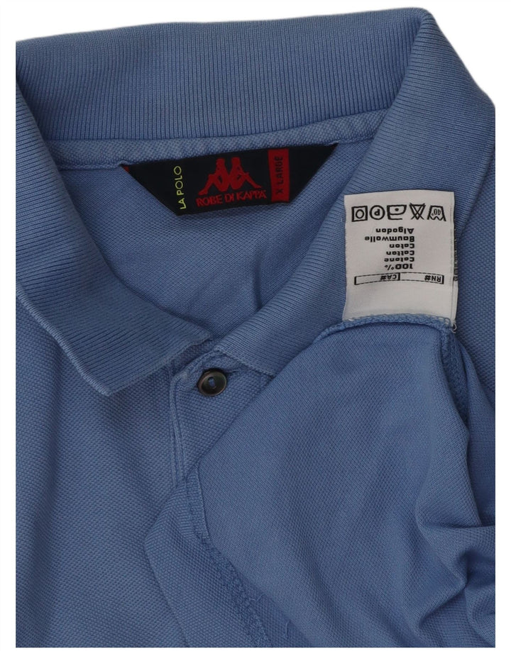 Camisa polo masculina Kappa XL algodão azul