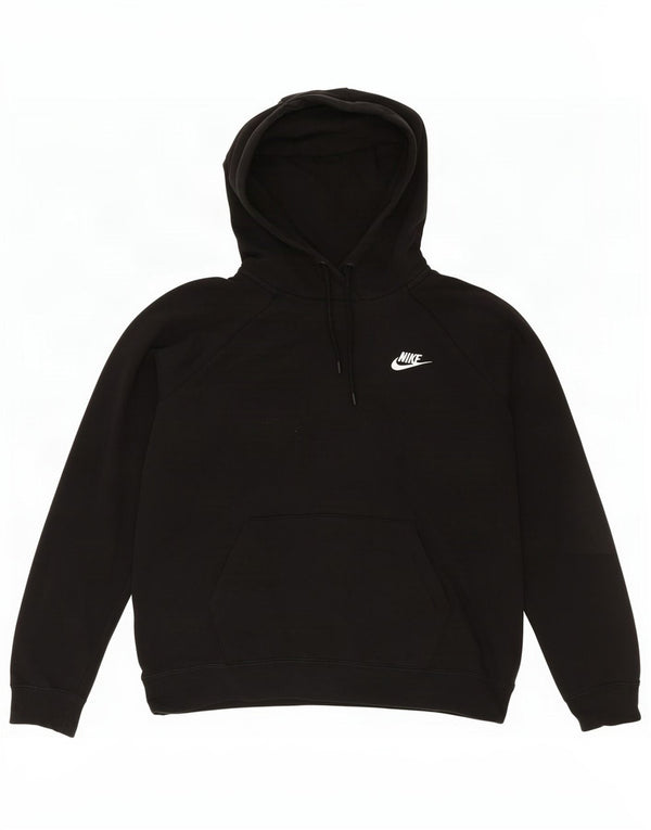 Nike masculino moletom com capuz jumper médio preto algodão esportivo