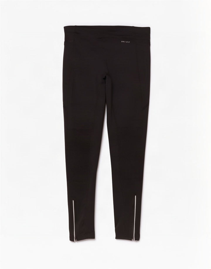 Leggings Nike Dri Fit Feminina UK 10 Pequenas Pretas