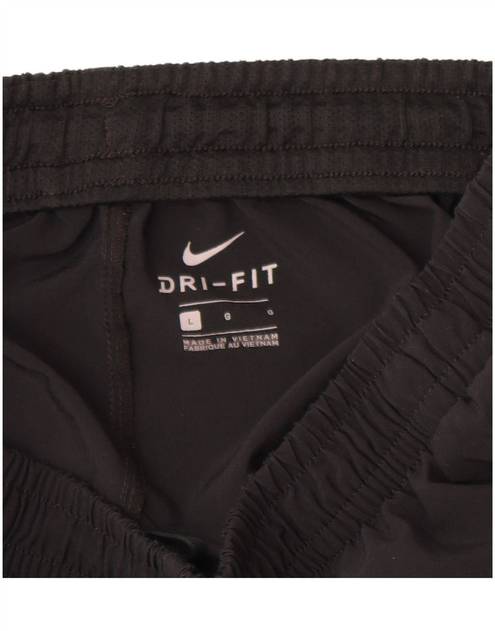 Calça de treino masculina NIKE Dri Fit joggers grande poliéster preto