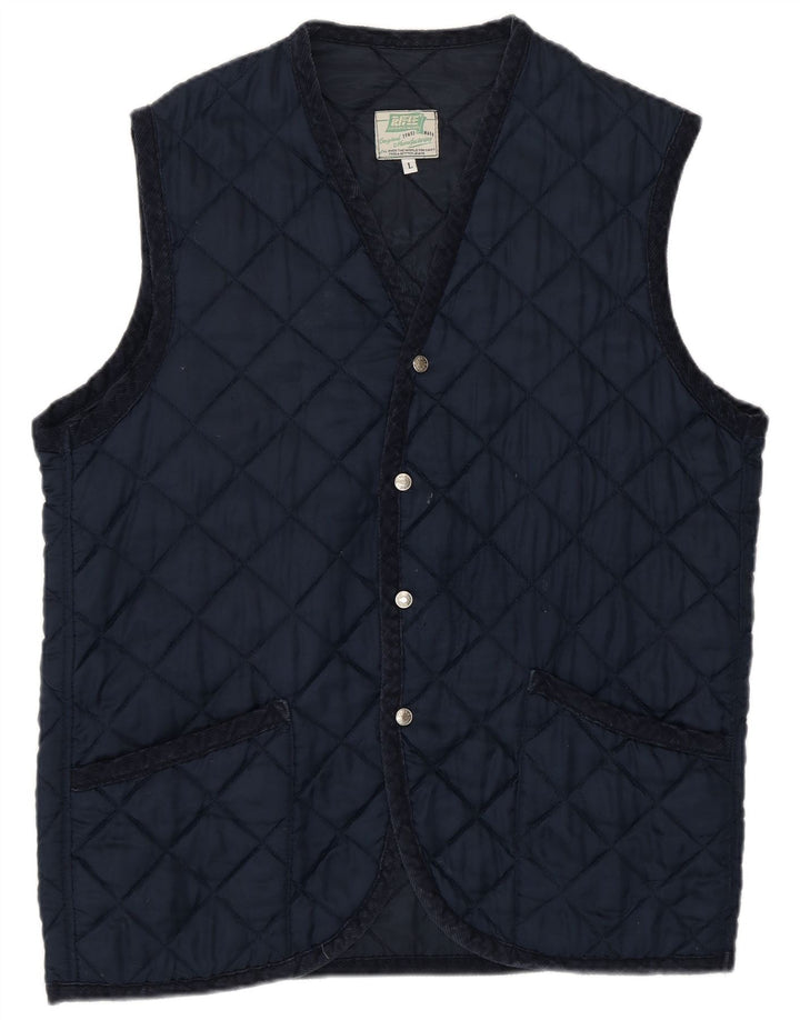Jaqueta acolchoada masculina Rifle UK 40 grande azul marinho