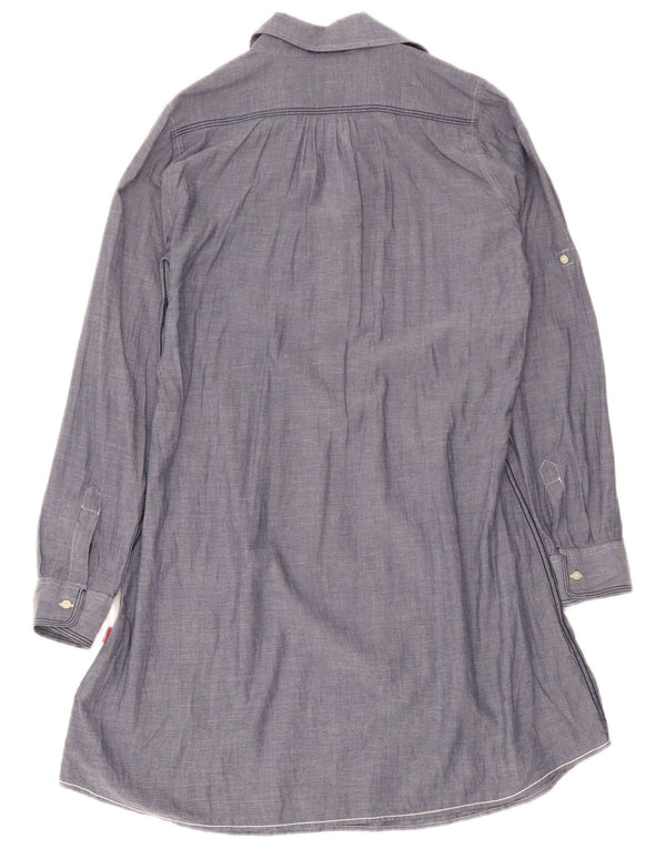 Vestido feminino Kappa com camisa pulôver UK 14 algodão azul médio