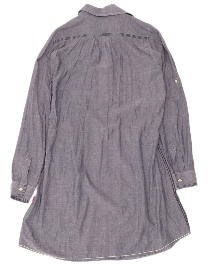 Vestido feminino Kappa com camisa pulôver UK 14 algodão azul médio
