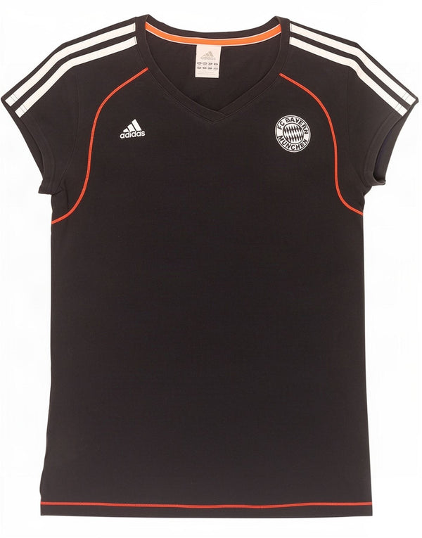 Camiseta Adidas FC Bayern Munchen Feminina Top UK 12/14 Médio Preto