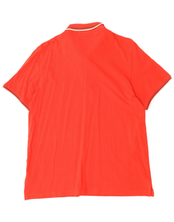 Camisa polo masculina Lotto UK 44/46 2XL algodão vermelho