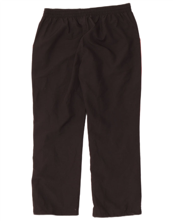 Calça de treino feminina Reebok UK 14 grande poliéster preto