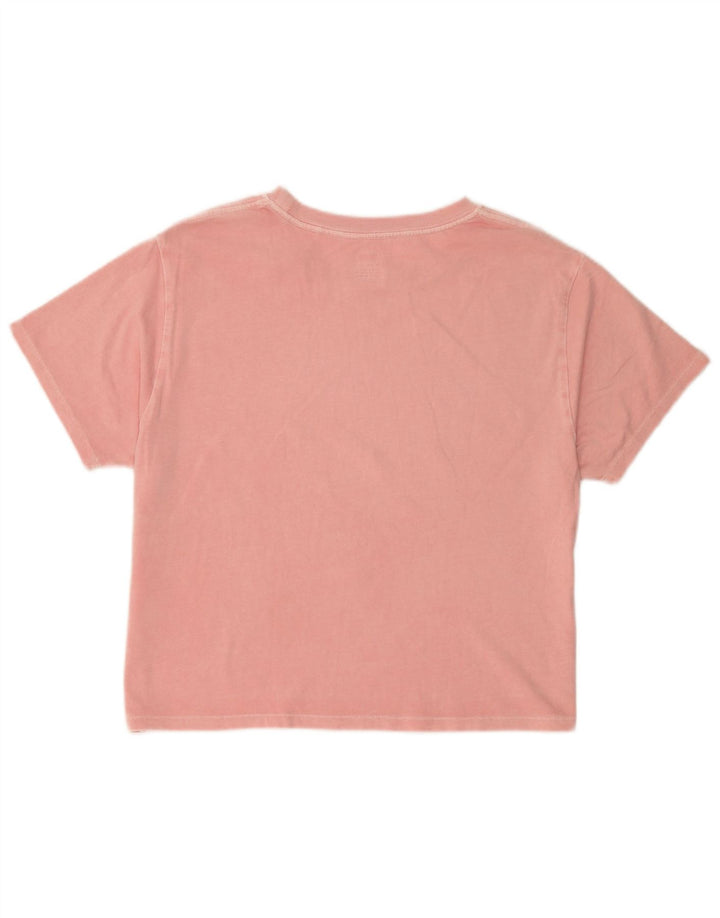 Camiseta feminina estampada oversized Levi's UK 10 pequena rosa