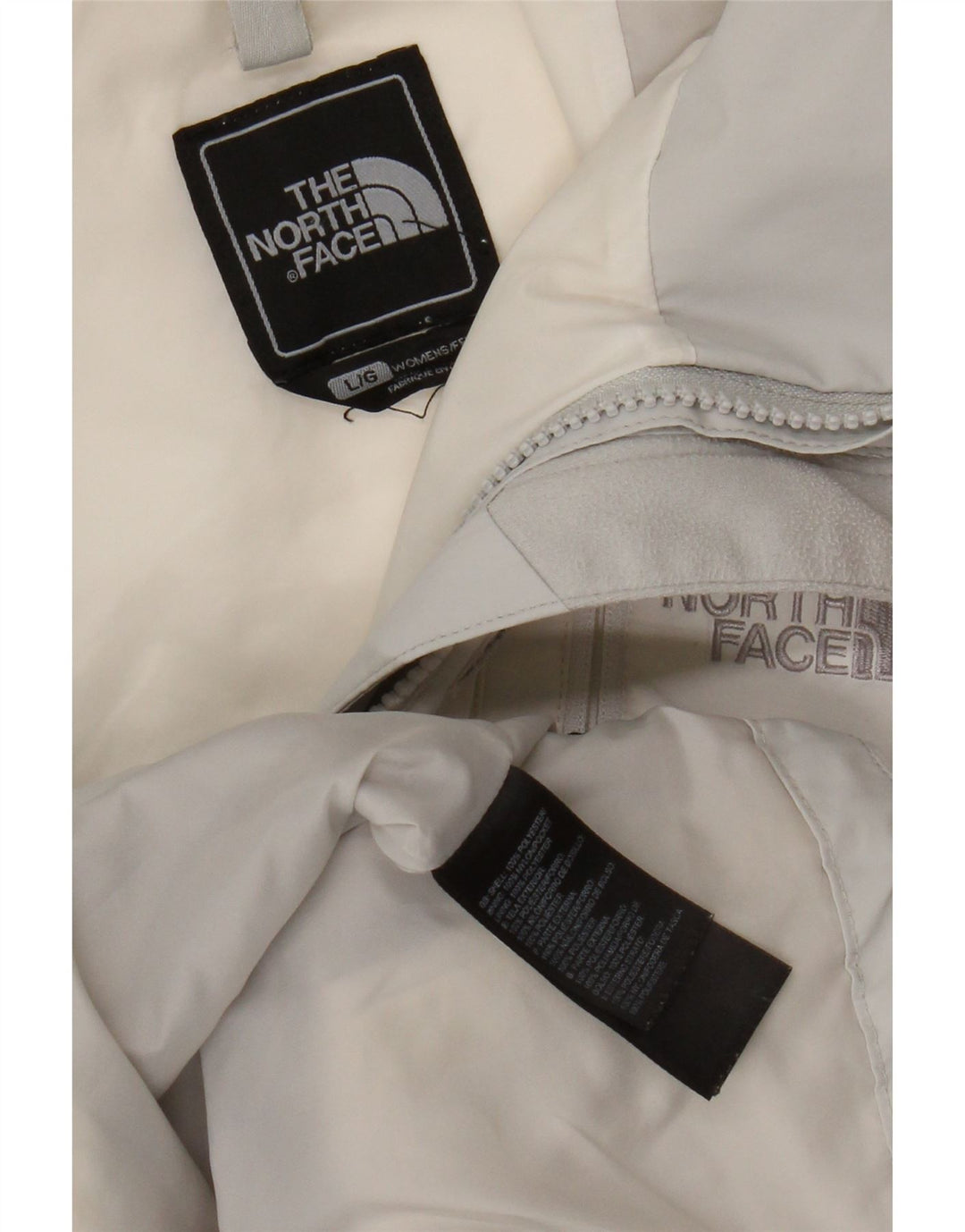Jaqueta de chuva feminina The North Face Reino Unido 16 grande bloco colorido branco de poliéster