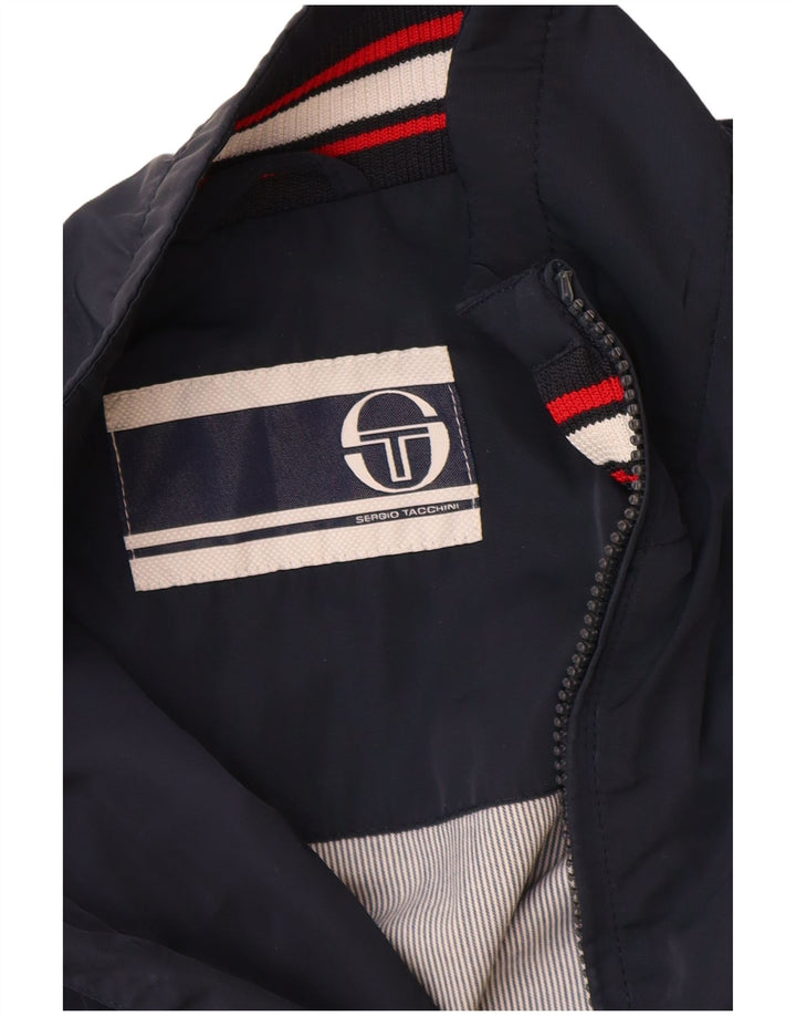 SERGIO TACCHINI Jaqueta bomber masculina IT 48 poliéster azul marinho médio