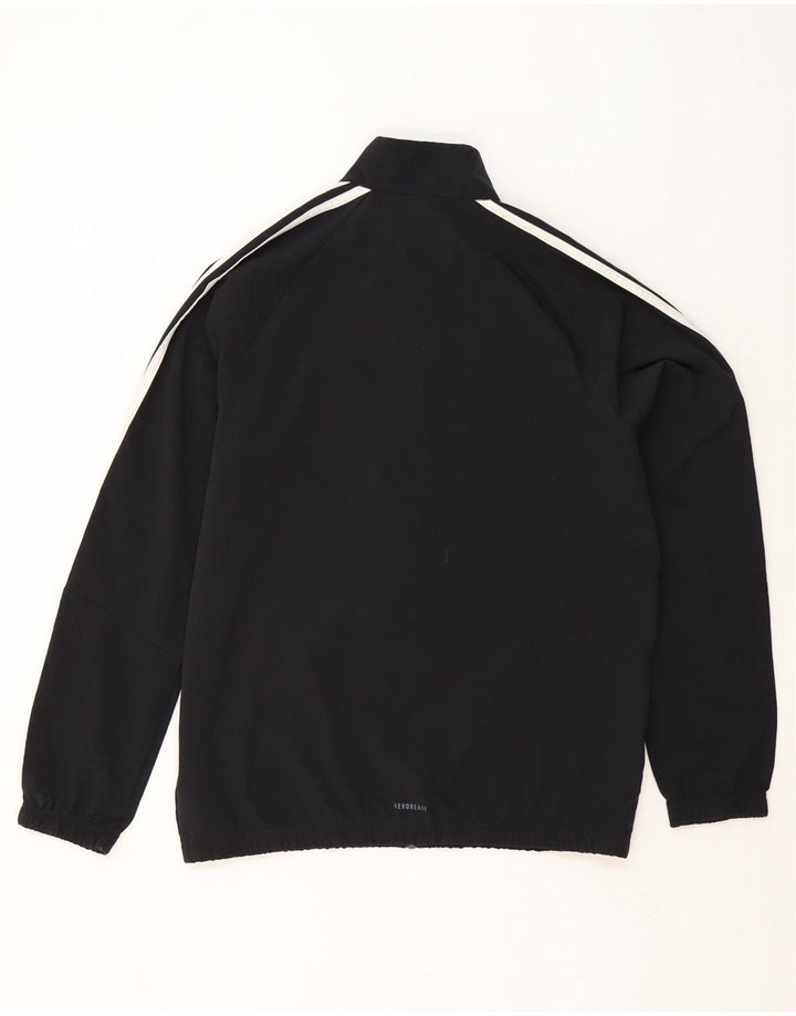 Casaco de treino Adidas Boys Aeroready 15-16 anos preto poliéster