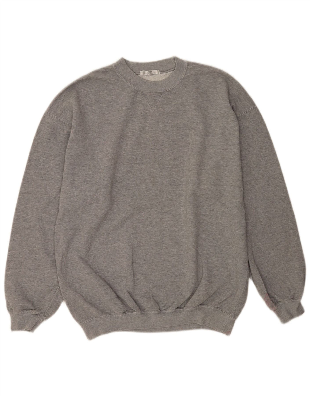Suéter masculino Marks & Spencer de algodão cinza médio