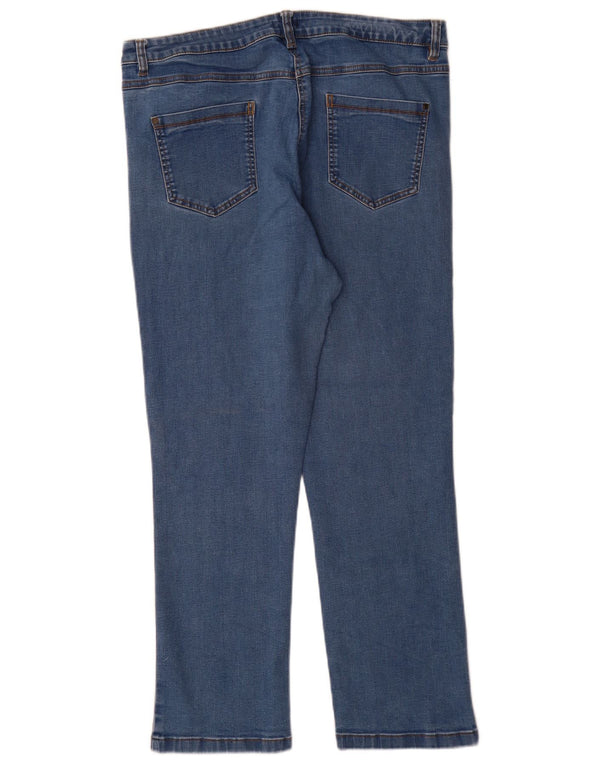 Cos Womens Straight Jeans UK 18 XL W36 L29 Azul Algodão