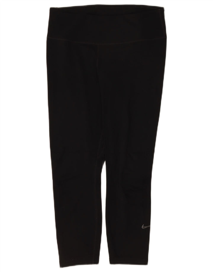 Leggings Nike Dri Fit Capri UK 12 Médio Preto Poliéster