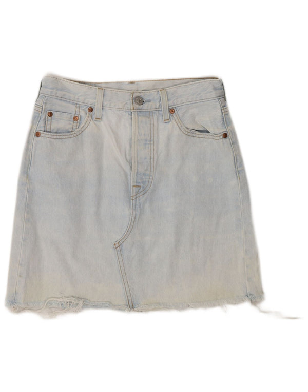 Saia jeans feminina Levi's W26 pequena azul