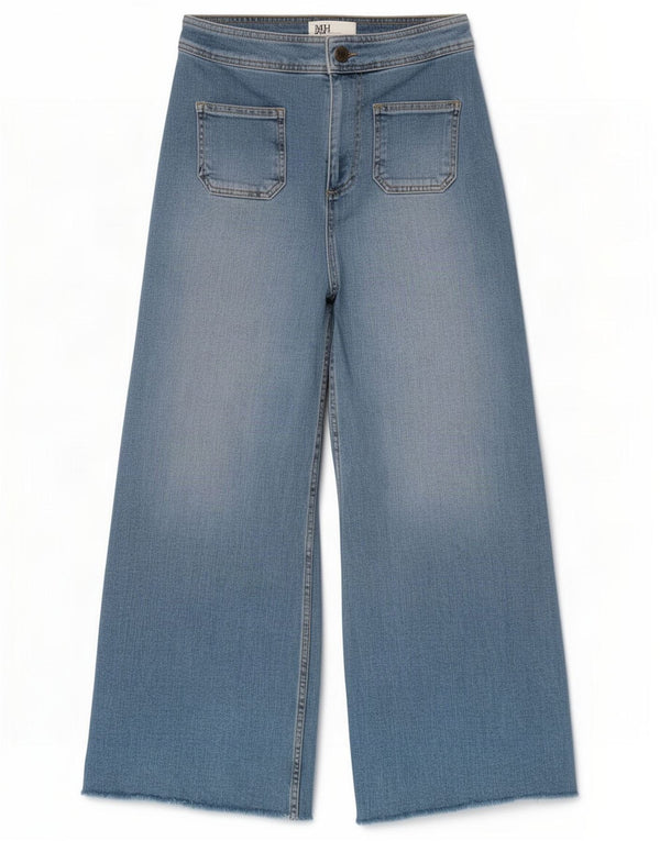 Zara Jeans feminino The Marine High Rise Straight EU 36 XS W26 L28 Azul