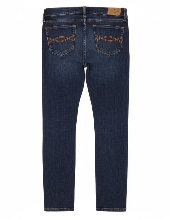 ABERCROMBIE & FITCH Jeans Super Skinny para meninos 11-12 anos W24 L26 Azul